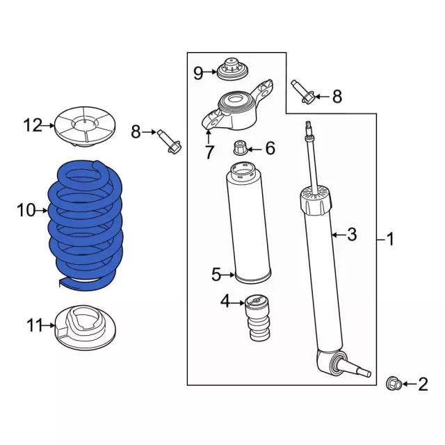 LB5Z5310B - Suspension: Coil Spring for Ford Image