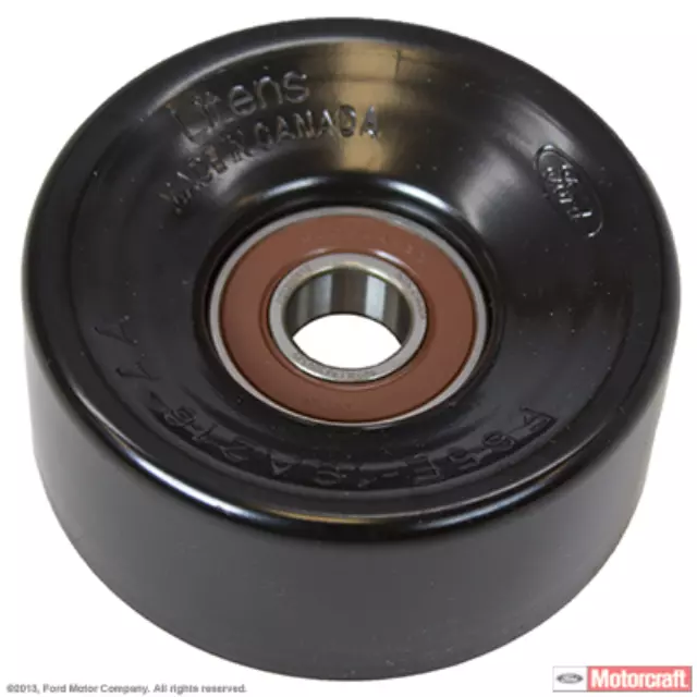 F65Z8678AAA - : Accessory Drive Belt Idler Pulley for Ford: E-150 Econoline, E-150 Econoline Club Wagon, E-250 Econoline, E-350 Econoline, E-350 Econoline Club Wagon, E-350 Super Duty, E-450 Econoline Super Duty, Econoline Super Duty, Excursion, Expedition, F-150, F-150 Heritage, F-250, F-250 Super Duty, F-350 Super Duty, F-450 Super Duty, F-550 Super Duty, Mustang, Thunderbird | Lincoln: Blackwood, Navigator | Mercury: Cougar Image