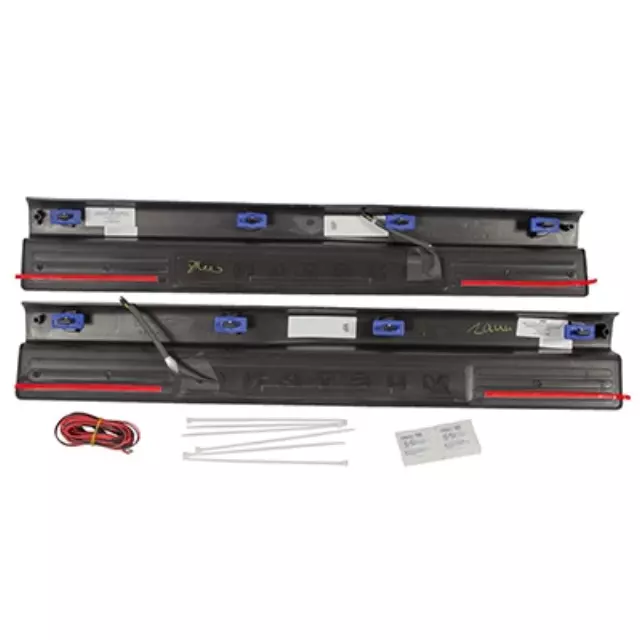 2005-2014 Ford Mustang Illuminated Door Sill Plates Protector Pads Set OEM NEW - Ford (8R3Z-63132A08-AC)