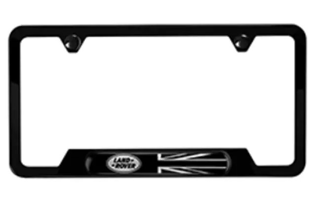 VPLVY0073 - Exterior: License Plate Frame for Land Rover: Defender 110, Defender 90, Discovery, Discovery Sport, LR2, LR4, Range Rover, Range Rover Evoque, Range Rover Sport, Range Rover Velar Image