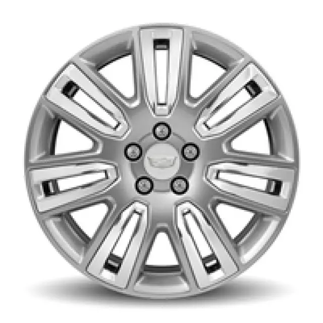 23424549 - : 19 Wheel, Rear, 7-Spoke Sterling Silver for Cadillac: ATS, CTS Image
