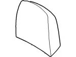 DL3Z18501A04JB - Body: Headrest Cover for Ford: F-150 Image