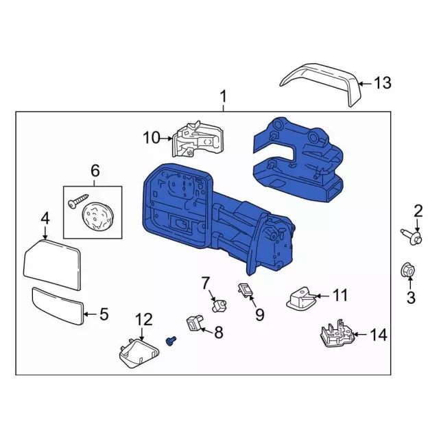 ML3Z17682AK - Body: Mirror for Ford Image