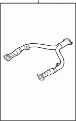 20020JL00B - : Front Pipe for INFINITI: EX35, EX37, FX35, FX37, G37, Q60, QX50, QX70 Image