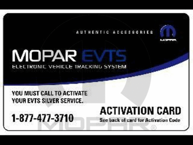 Electronic Vehicle Tracking System, Silver Service Upgrade - Mopar (82212459)