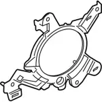 FR3Z18807B - Body: Quarter Panel Speaker Bracket for Ford: Mustang Image