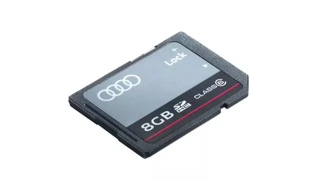 8GB Sdhc Data Storage Card - Audi (8R0-063-827-F)