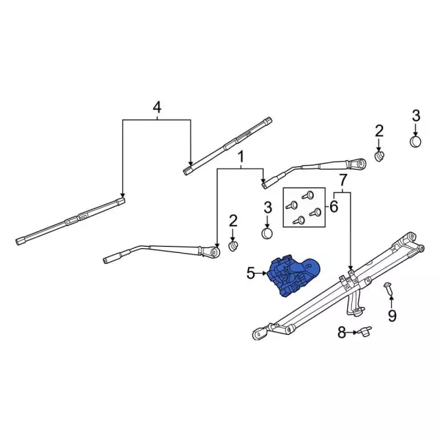 M2DZ17508D - Body: Wiper Motor for Ford: Bronco Image