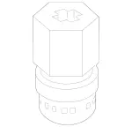 2043211206 - Springs, Suspension and Hydraulic Components: Stop Buffer for Mercedes-Benz Image