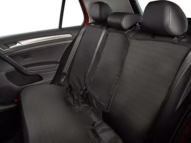 Rear Seat Cover With Golf Logo - Black - Volkswagen (5G0-061-678-041)