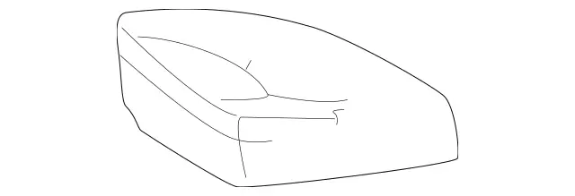 2039201050 - Rear Seat Bench: Padding for Mercedes-Benz: C230, C240, C280, C32 AMG, C320, C350, C55 AMG Image image