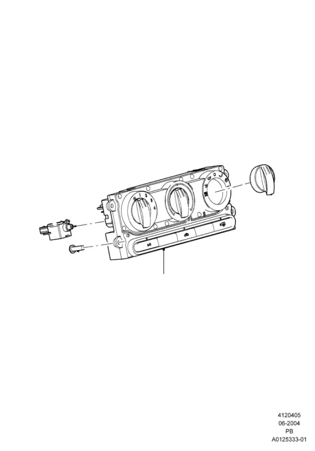1L2Z19986AA - Body: Temp Switch for Ford Image