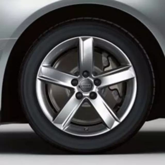 17inch 5-Spoke Alloy Wheel - Diamond Silver - Audi (8T0-071-497-A-8Z8)