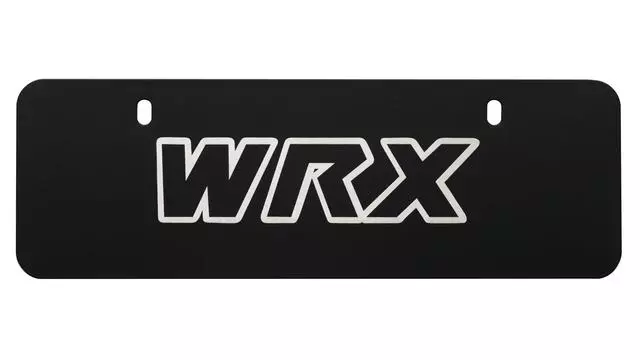 SOA342L131 - Exterior: Wrx Marque Plates - Matte Black for Subaru: BRZ, Impreza, WRX Image