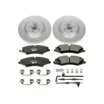 ESK6228 - : Genuine Geomet Coated Rotors, ECE-R90 Brake Pads + Hardware Kit for PowerStop Image