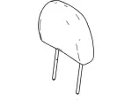 BL8Z78611A08BD - Body: Headrest for Ford Image