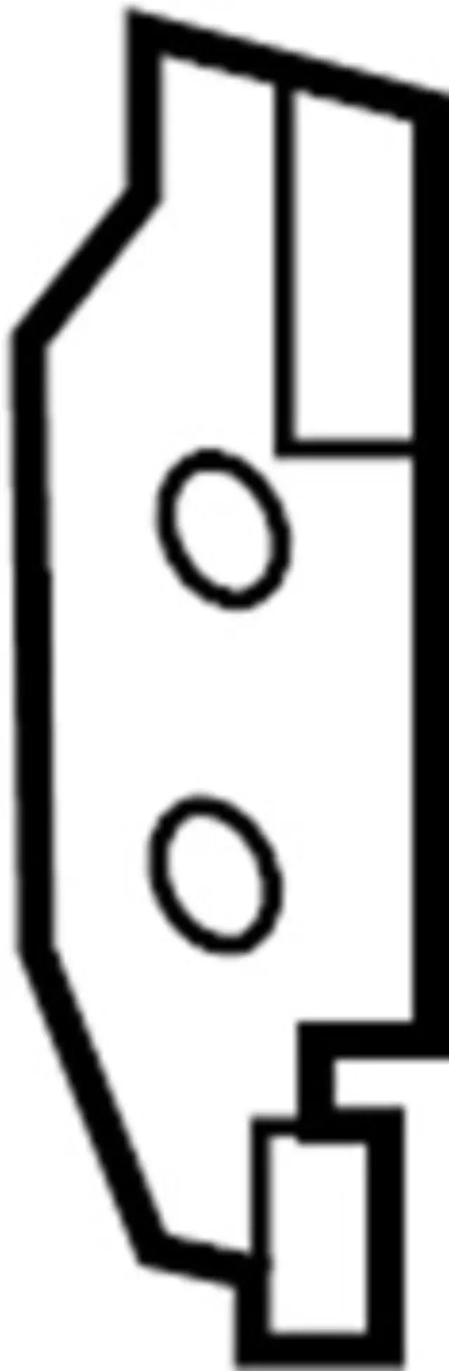 284521LA1B - Body: Blind Spot Radar Bracket for INFINITI: EX37, JX35, M35h, M37, M56, Q50, Q60, Q70, Q70L, QX50, QX56, QX60, QX80 Image