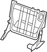 89651ZQ30A - Body: Seat Back Frame for Infiniti Image