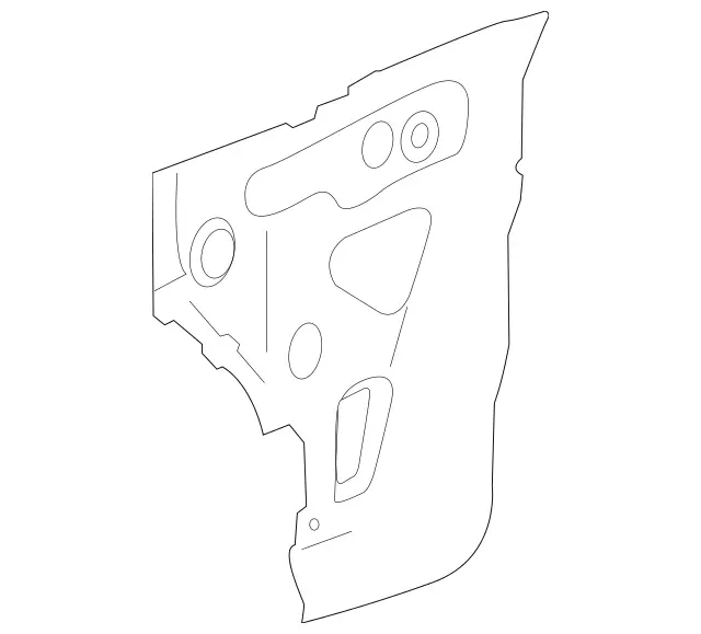 2056208900 - Front-End Assembly, Front Panel: Longitudinal Member for Mercedes-Benz: C350e, C400, C43 AMG, C450 AMG, C63 AMG, C63 AMG S Image image