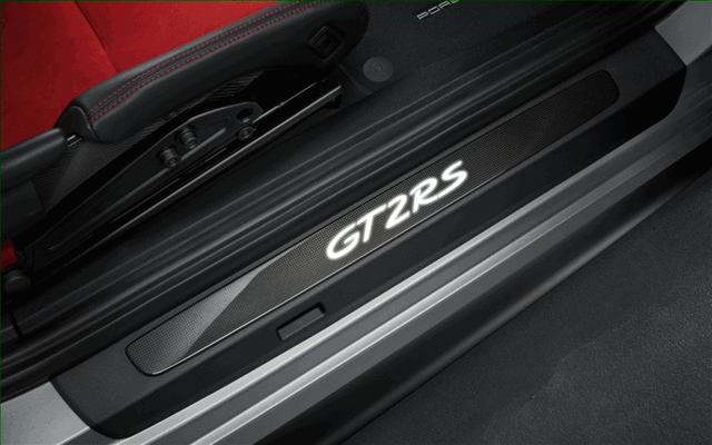 99104480236 - Exterior: Door Entry Guards In Carbon - Illuminated for Porsche: 911 Image