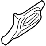 FA1Z5804459AM - Body: Trim Cover for Lincoln: MKX, Nautilus Image