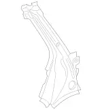 2116302413 - Side Panels: Pillar for Mercedes-Benz Image