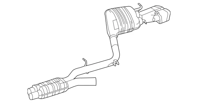 207490482164 - Exhaust System: Exhaust Line for Mercedes-Benz: E550 Image image