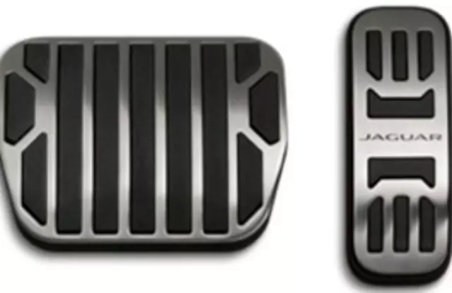 C2P23554 - Interior: Pedal Covers - Bright Metal - Automatic for Jaguar: F-Type, XK Image
