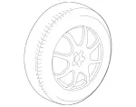 2234000000 - : Wheel for Mercedes-Benz: 350SD, E350, EQE 350, EQE 350 SUV, EQE 350+, EQE 350+ SUV, EQE 500, EQE 500 SUV, EQE AMG, EQE AMG SUV, EQS 450, EQS 450+, EQS 580, EQS AMG, GLC300, GLC350e, GLC43 AMG, GLC63 AMG, GLC63 AMG S, GLC63 AMG S E Performance, Maybach S580, Maybach S680, S500, S580, S580e, S63 AMG E Performance Image