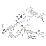 HG9Z5A204B - : 2017-2019 Ford - Exhaust System Hanger Bracket for Ford: Fusion | Lincoln: MKZ Image