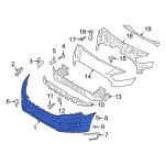 KT1Z17757SK - Body: Bumper Cover for Ford: Transit Connect Image