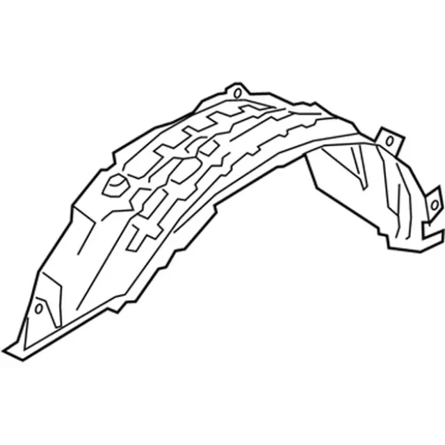 KB3Z16103F - : Fender Splash Shield for Ford Image