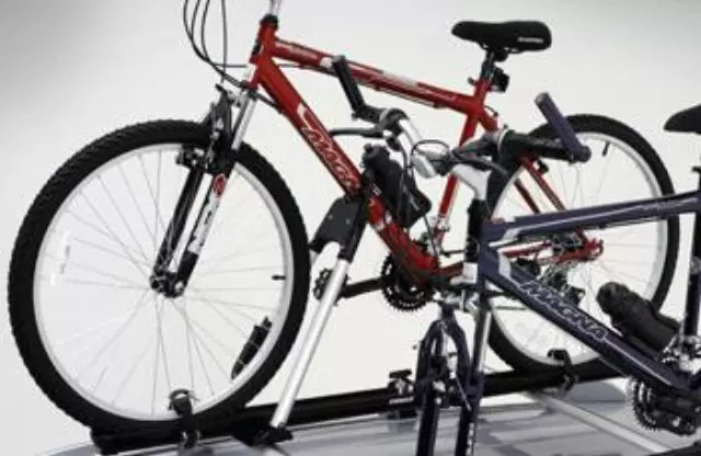 MZ315264 - Cargo Management: Bike Carrier Attachment - Upright Mount for Mitsubishi: Eclipse Cross, Lancer, Mirage, Mirage G4, Outlander, Outlander PHEV, Outlander Sport Image