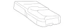 1669200350 - Rear Seat: Padding, Rr Seat Cushion for Mercedes-Benz Image