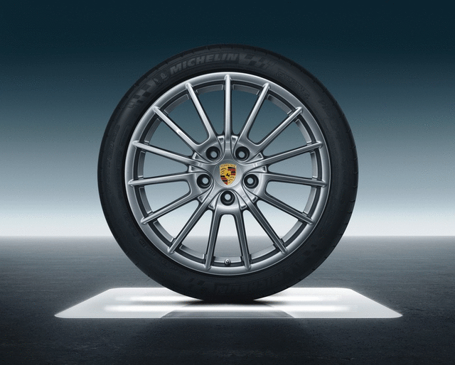 97004460255 - Wheels: 20-Inch Panamera Sport Summer Wheel-And-Tire for Porsche: Panamera Image