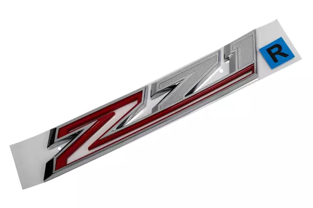 Chrome Front Passenger Side Fender Marketing Name Plate - GM (84358094)