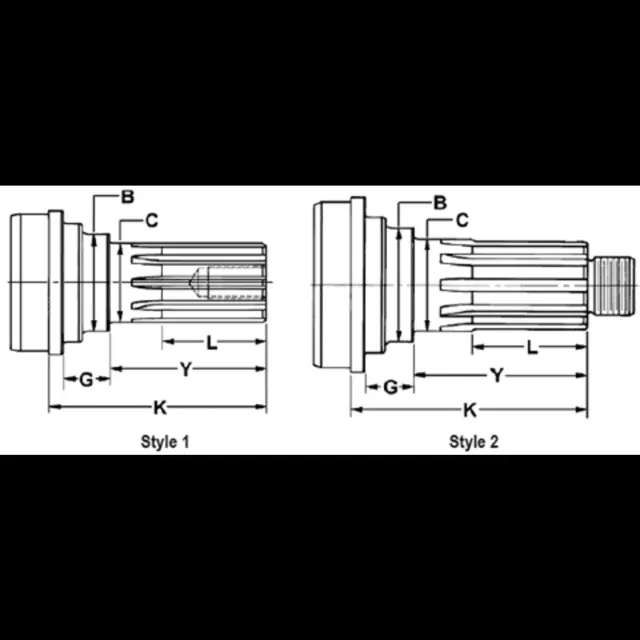 553261 - : DRIVE SHAFT MIDSHIP STUB SHAFT for Spicer Image