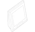 22187068897376 - Body: Monitor for Mercedes-Benz Image