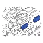 PC3Z18842AA - Body: Radio Bezel for Ford Image