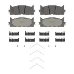 OEX1293 - : OEX Front Disc Brake Pad Set Premium Ceramic for WAGNER BRAKE Image
