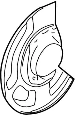 411501W601 - Brakes: Splash Shield for INFINITI: QX4 Image