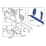 ML3Z8327J - Body: Upper Deflector for Ford: F-150 Image