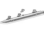 6L3Z16451KA - Body: Running Board for Ford: F-150 Image