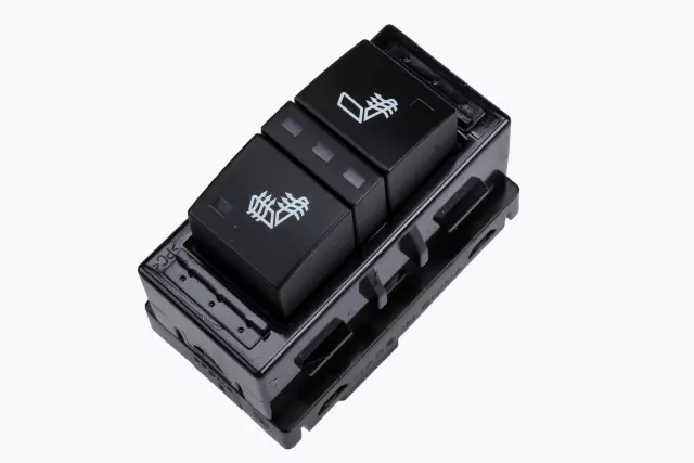 Front Passenger Side Seat Heater Switch in Ebony with Guide Ribs - GM (25820333)