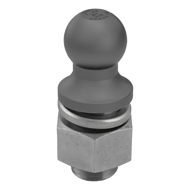 40088 - : 2-5/16" Trailer Ball (2" x 3-1/2" Shank, 30,000 lbs., Raw Steel) for CURT Image