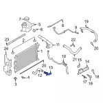 L1MZ8260L - : 2020-2023 Ford Explorer - Upper Hose for Ford: Explorer Image