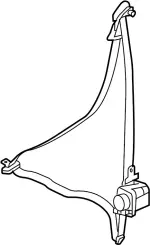 86885AM806 - Electrical: Belt &amp; Retractor for Infiniti Image