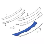 PR3Z6344210EC - Body: Spoiler for Ford: Mustang Image