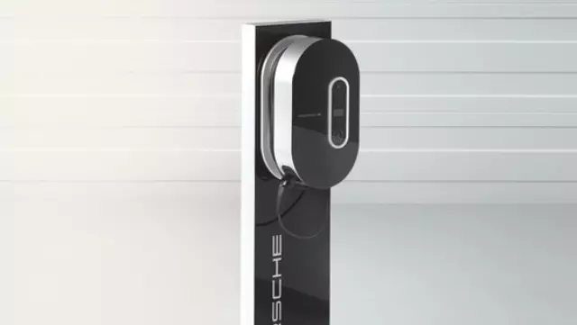 97004400070 - Exterior: 2015-2023 Porsche 918 Spyder Cayenne Panamera Taycan Charging Pedestal Black for Porsche: 918 Spyder, Cayenne, Panamera, Taycan Image