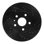 63346025R - : DFC Brake Rotor - Drilled and Slotted - Black for DYNAMIC FRICTION Image